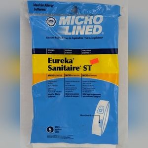 Brand New 5 BAGS Micro Lined EUREKA SANITAIRE ST Vacuum Bags Allergy Sufferers